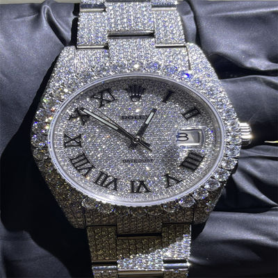Round Brilliant Cut Moissanite Watch 