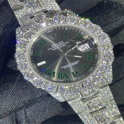 Luxury Design Moissanite Watch  OEM Diamond Watches For Men