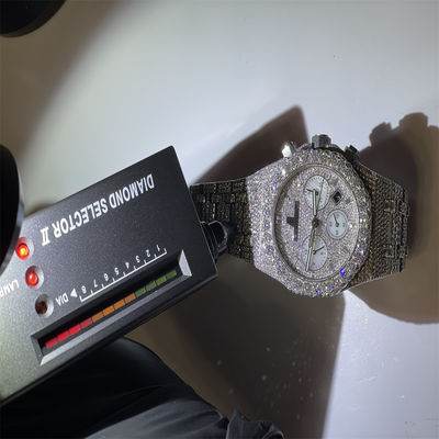 Men Luxury Moissanite Bling Diamond Watch Iced Out VVS For Rapper